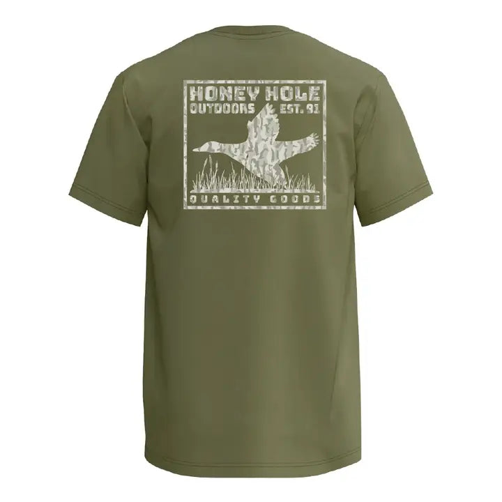 Short Sleeve Bold Duck Military Green