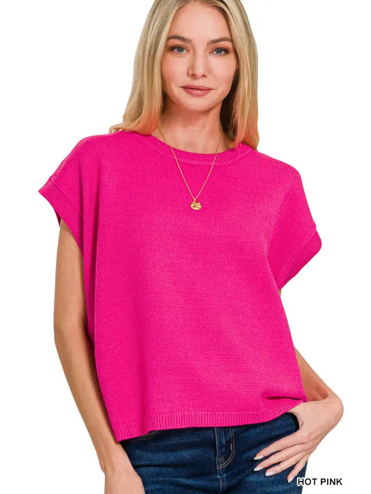 Hot Pink Viscose Sweater