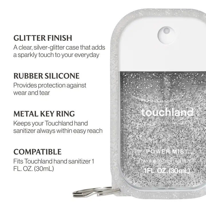 Frosted Sparkle Hand Sanitizer Case
