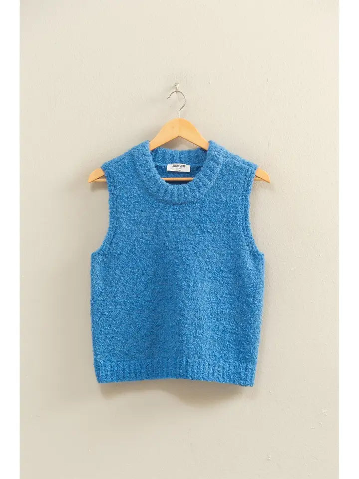 Ocean Blue Crew Neck Sweater