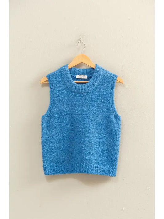 Ocean Blue Crew Neck Sweater