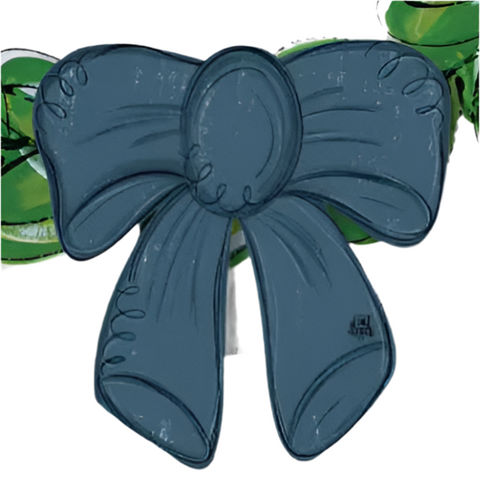 Navy Blue Bow Mini