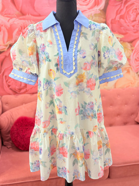 Ditsy Floral Print Dress