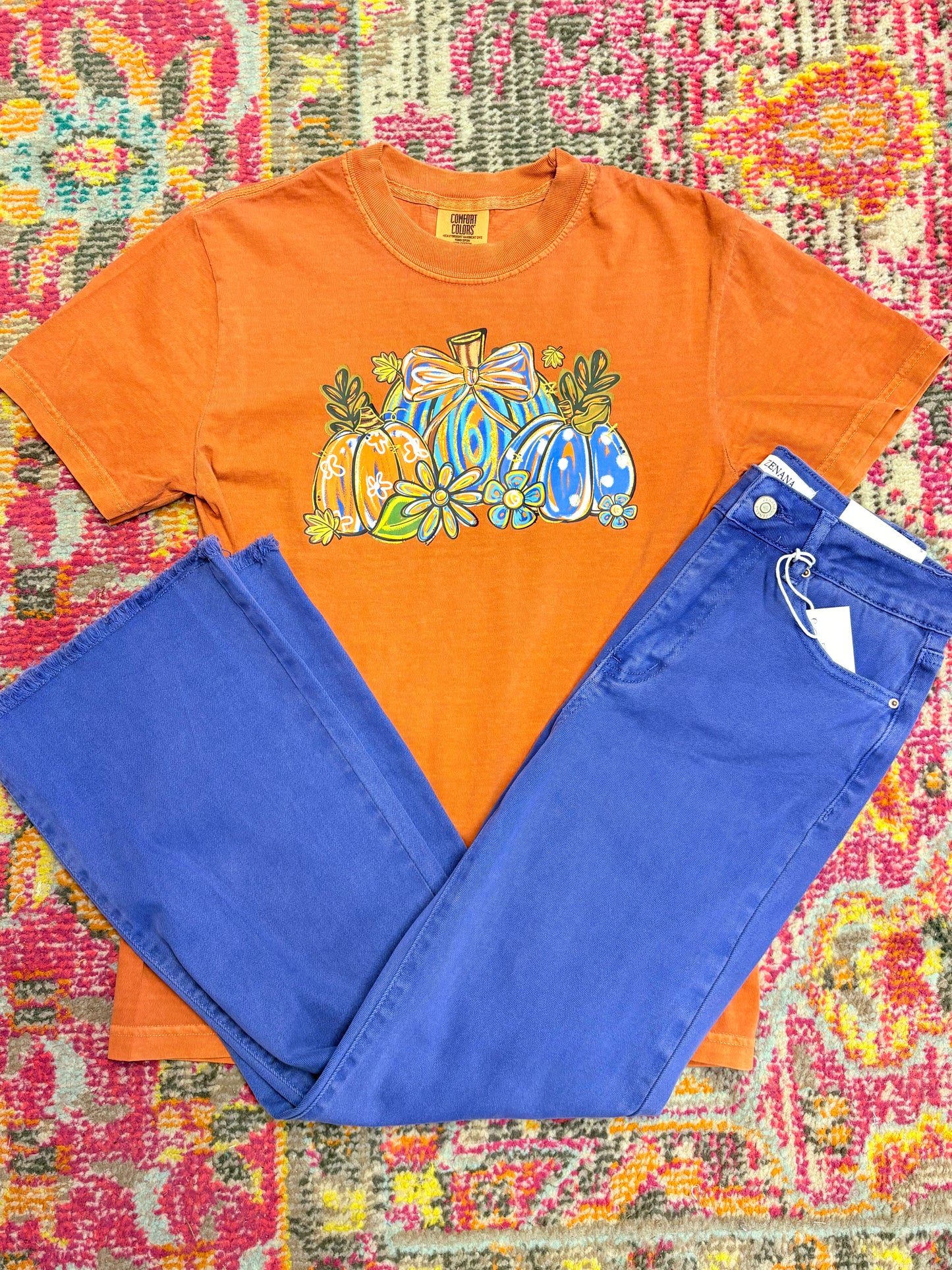 Colorful Pumpkin Tee