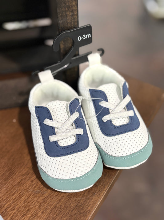 Soft Blue and White Sneakers