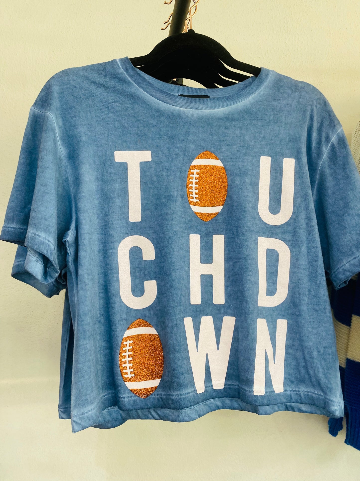 Blue Touchdown Tee