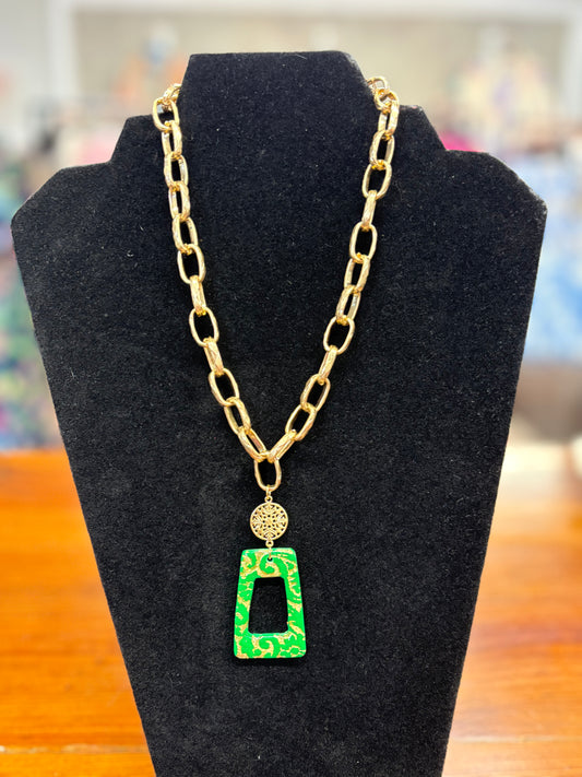 Emerald Garden Statement Necklace