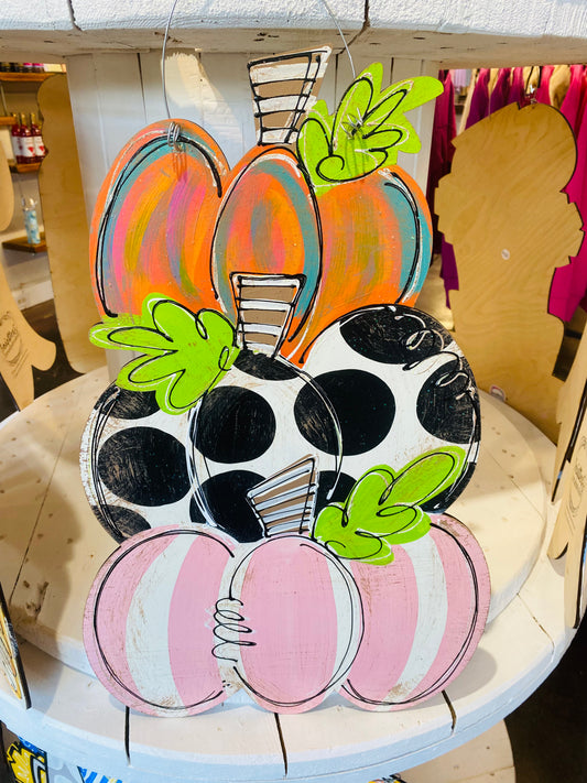 Pumpkin Stack Doorhanger
