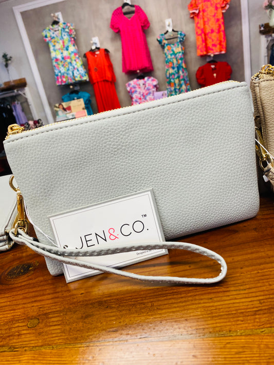 Gray Crossbody/Wristlet