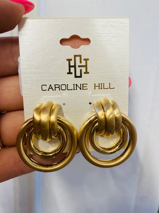 Caroline Hill Gold Hoop Earrings