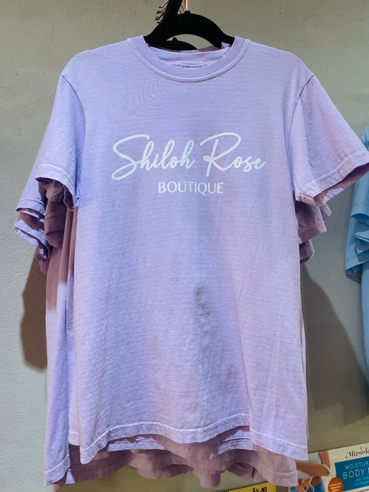 Purple Shiloh Rose Boutique Tee