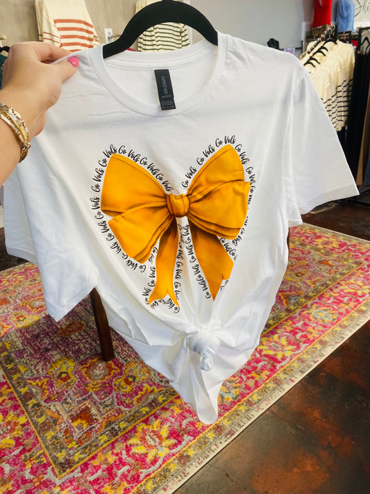 Go Vols Bow Tee