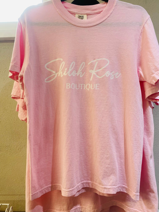 Pink Shiloh Rose Boutique Tee