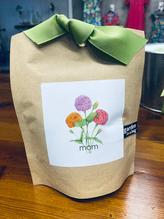 Zinnia Flowers in a Bag