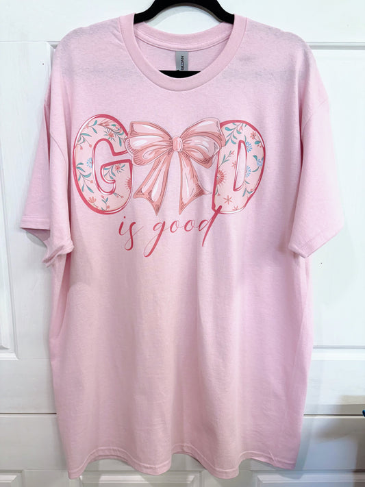 Pink God is Good Tee