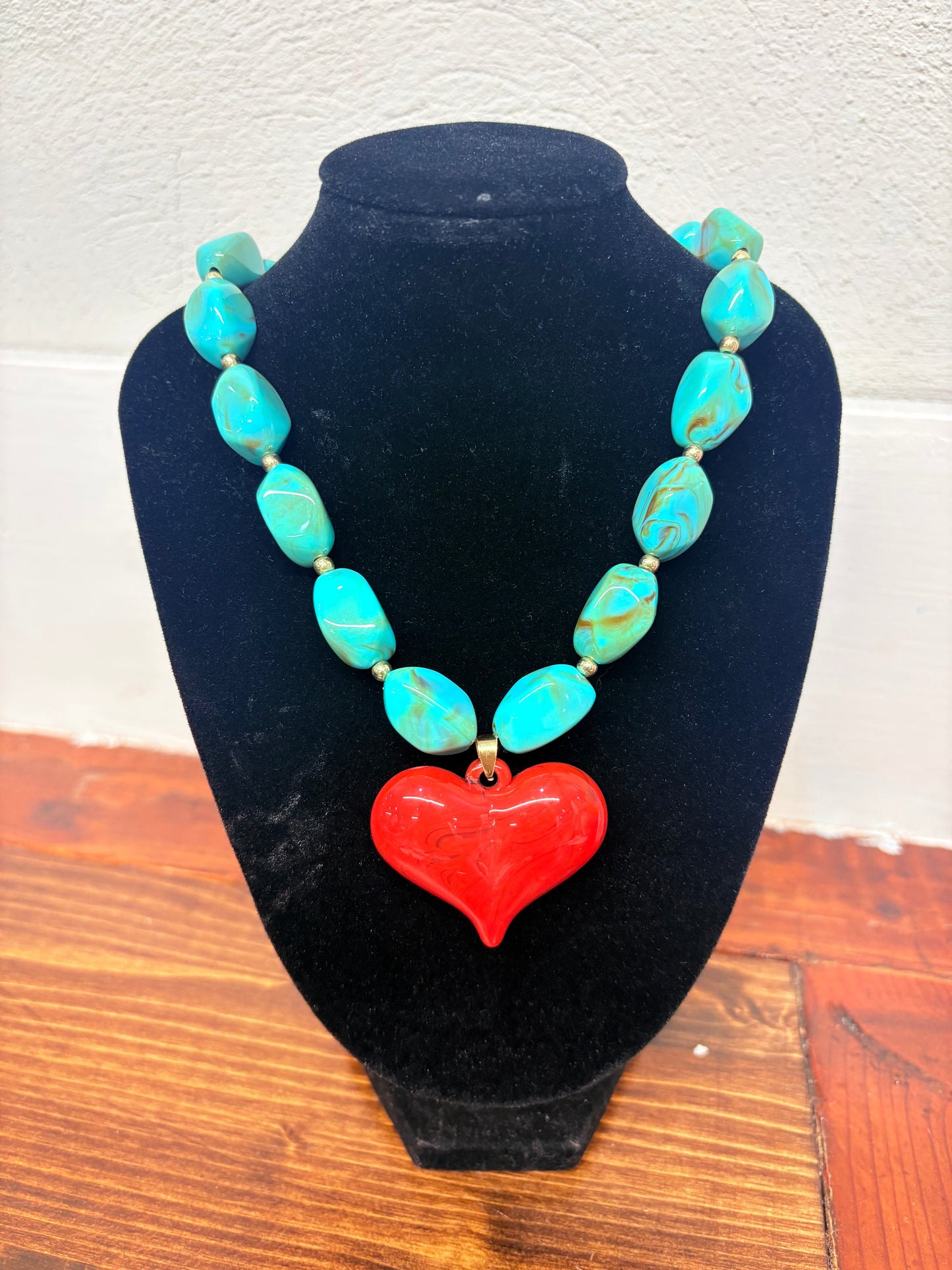 Turquoise Heart Necklace