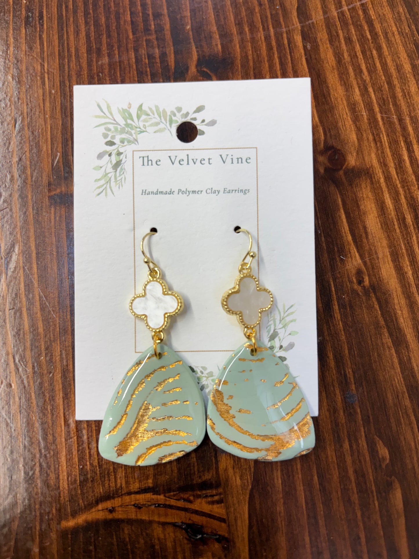 Minted Magnolia Earrings