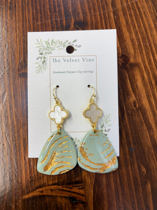 Minted Magnolia Earrings