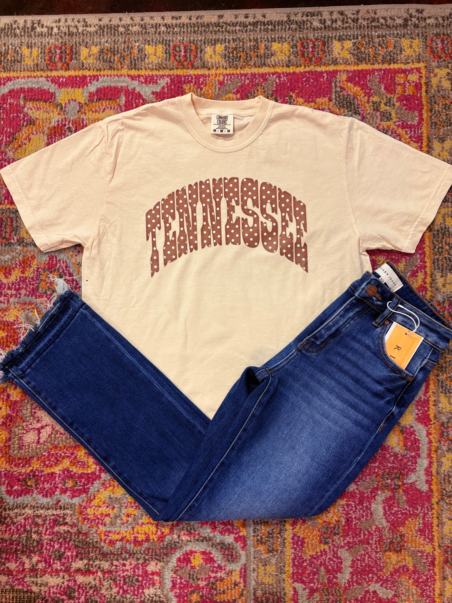 Brown Polka Dot Tennessee Tee