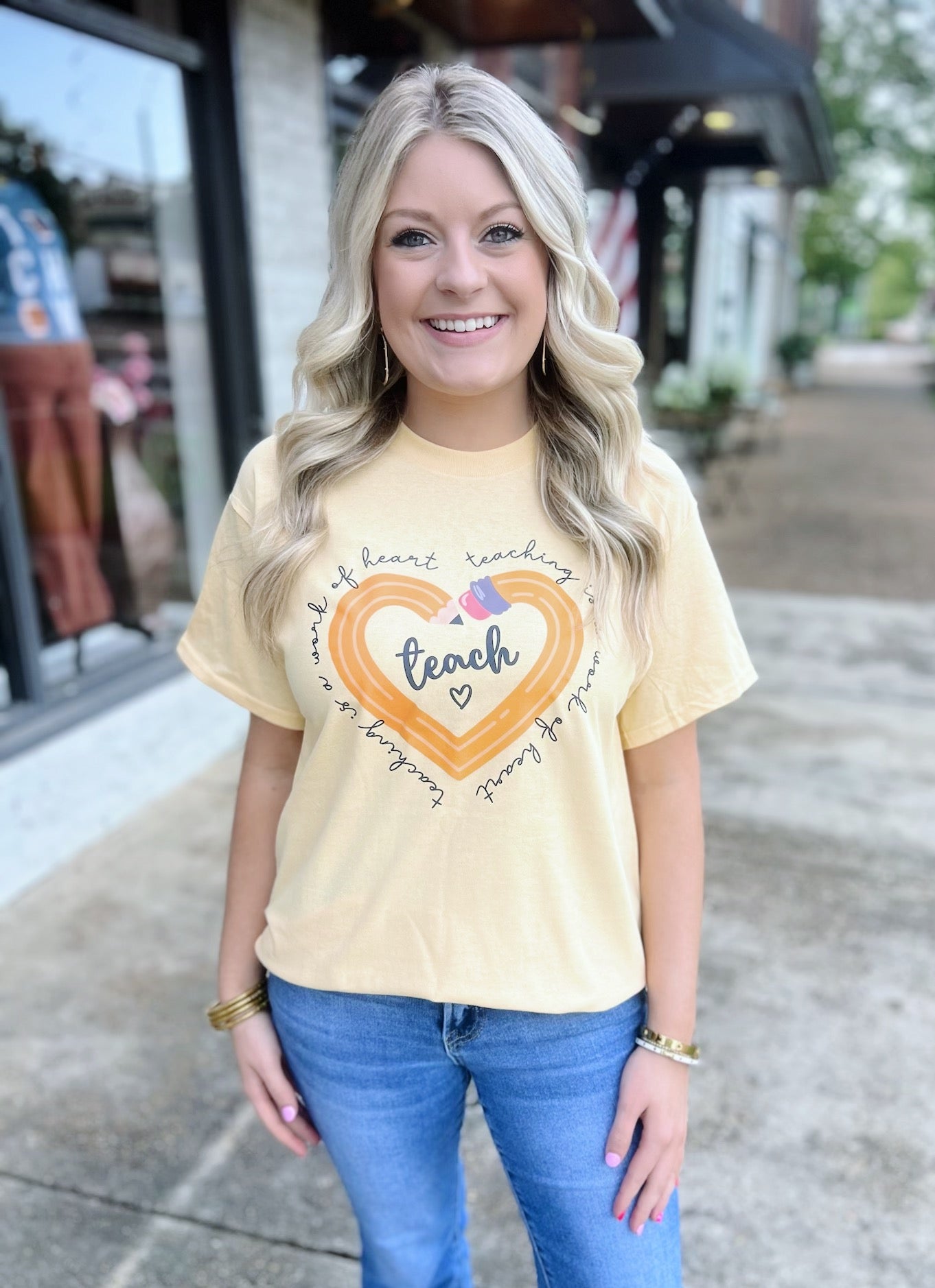 Teaching Is A Work Of Heart Tee