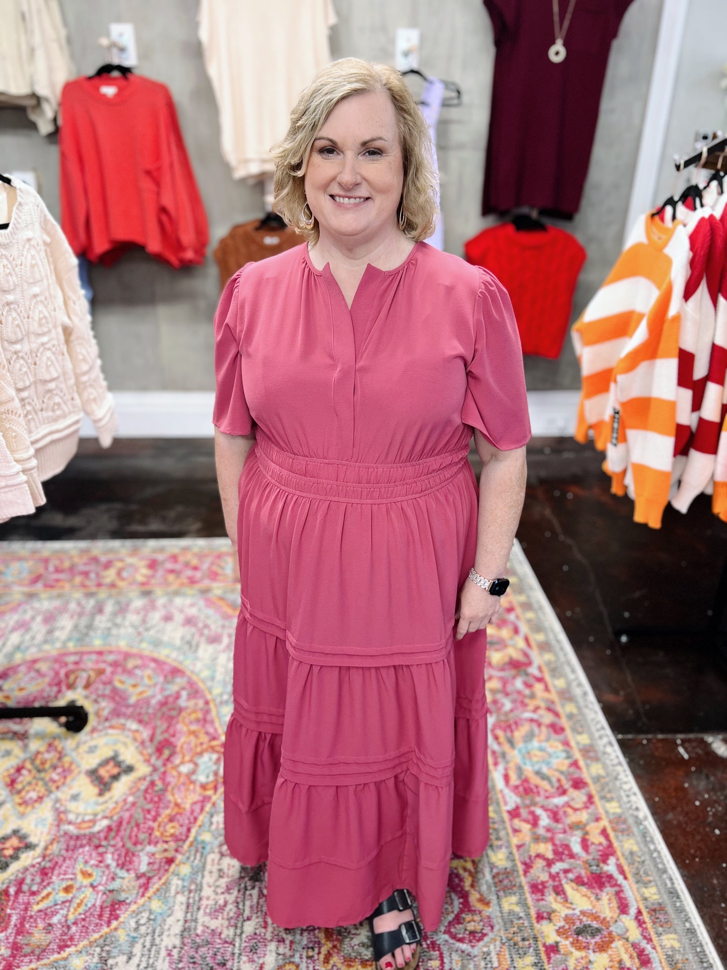 Plus Mauve Pink Maxi Dress