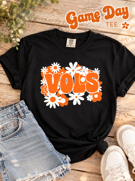 Retro Floral Vols Tee