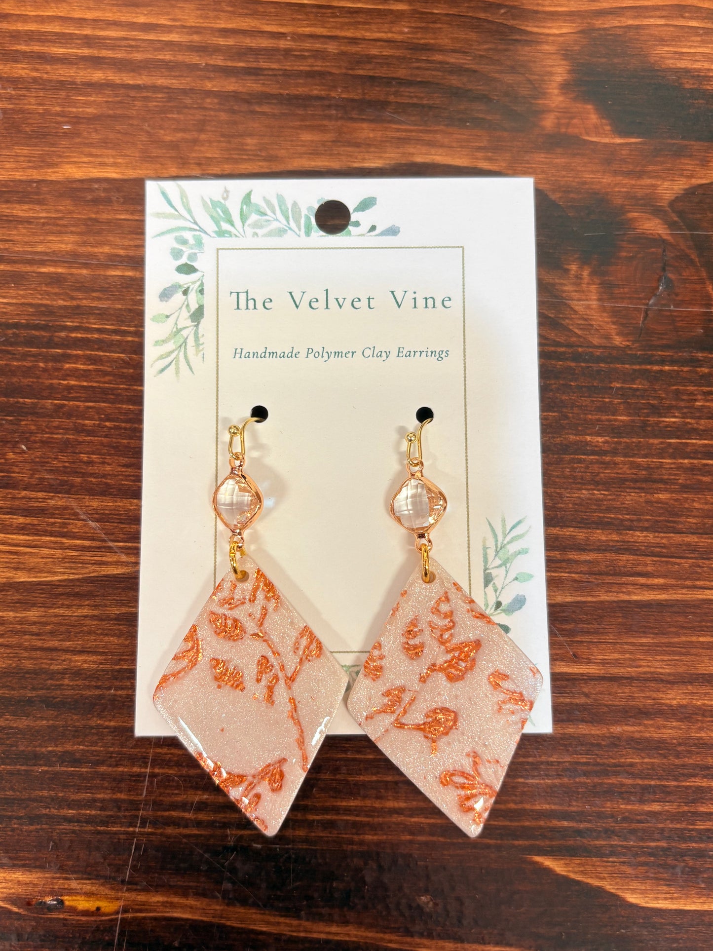 Champagne Shimmer Diamond Earrings
