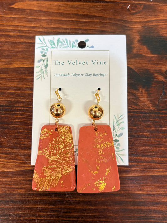 Autumn Glow Rectangle Earrings