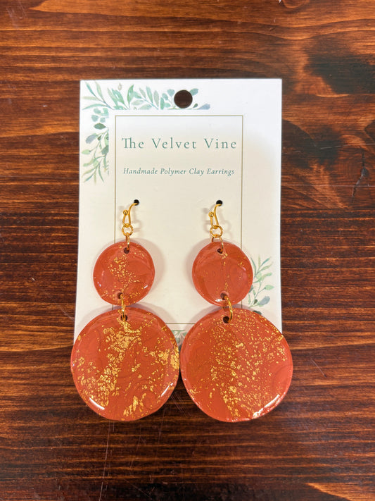 Autumn Glow Square Earrings