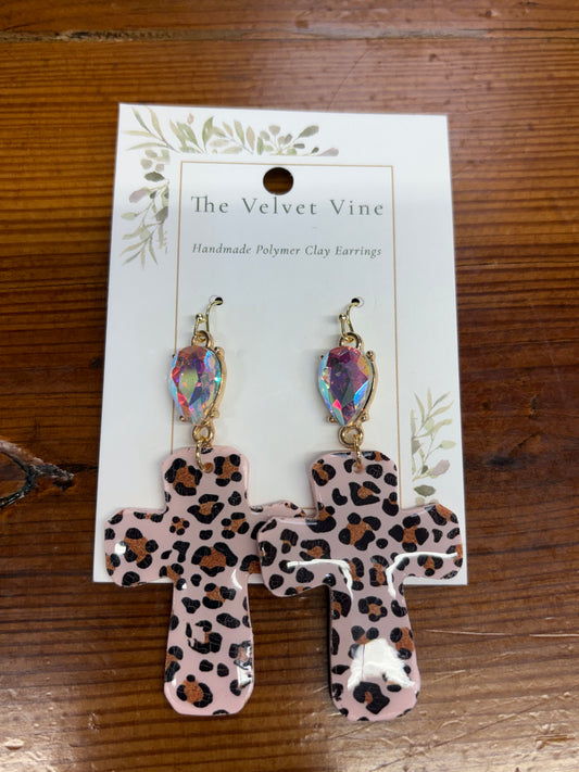Wild Grace Cross Earrings