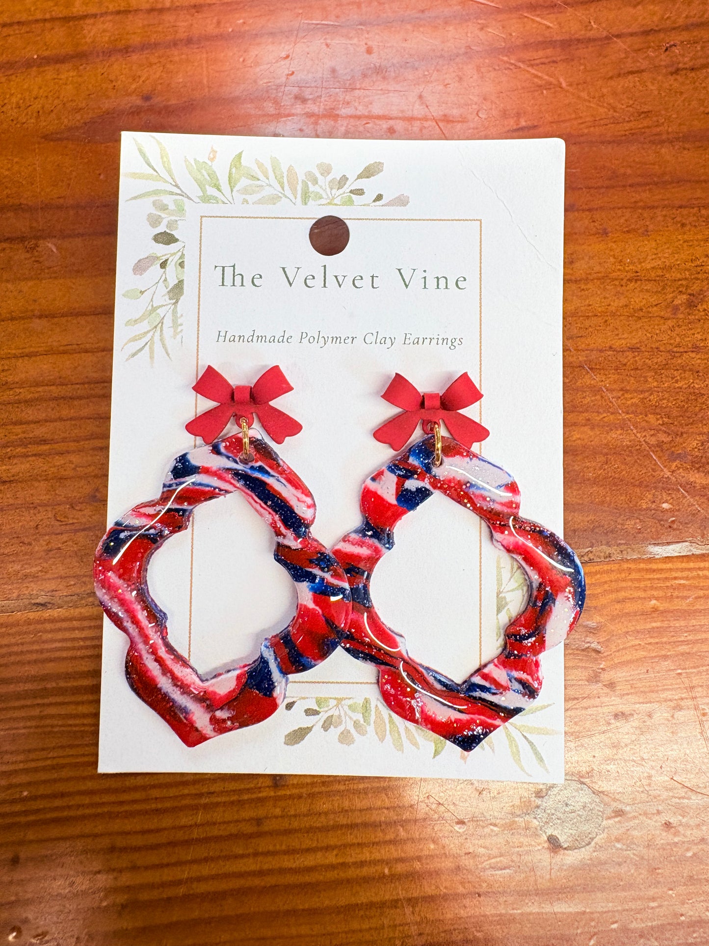 Firecracker Bow Hoops