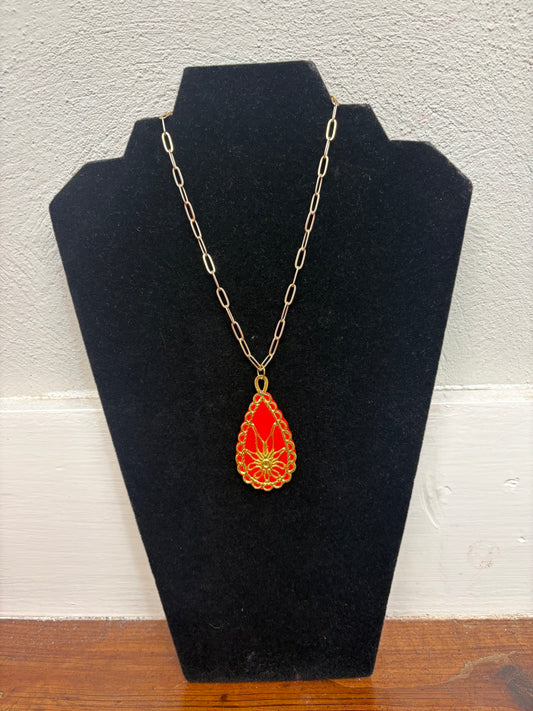 Scarlet Bloom Necklace