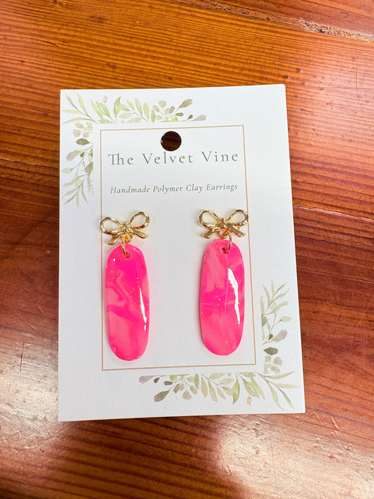 Pink Ribbon Babe Earrings