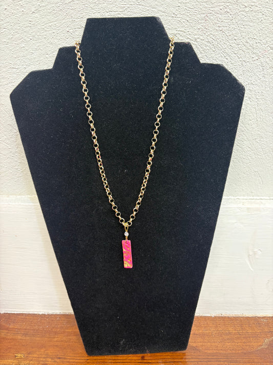 Pink Prism Necklace