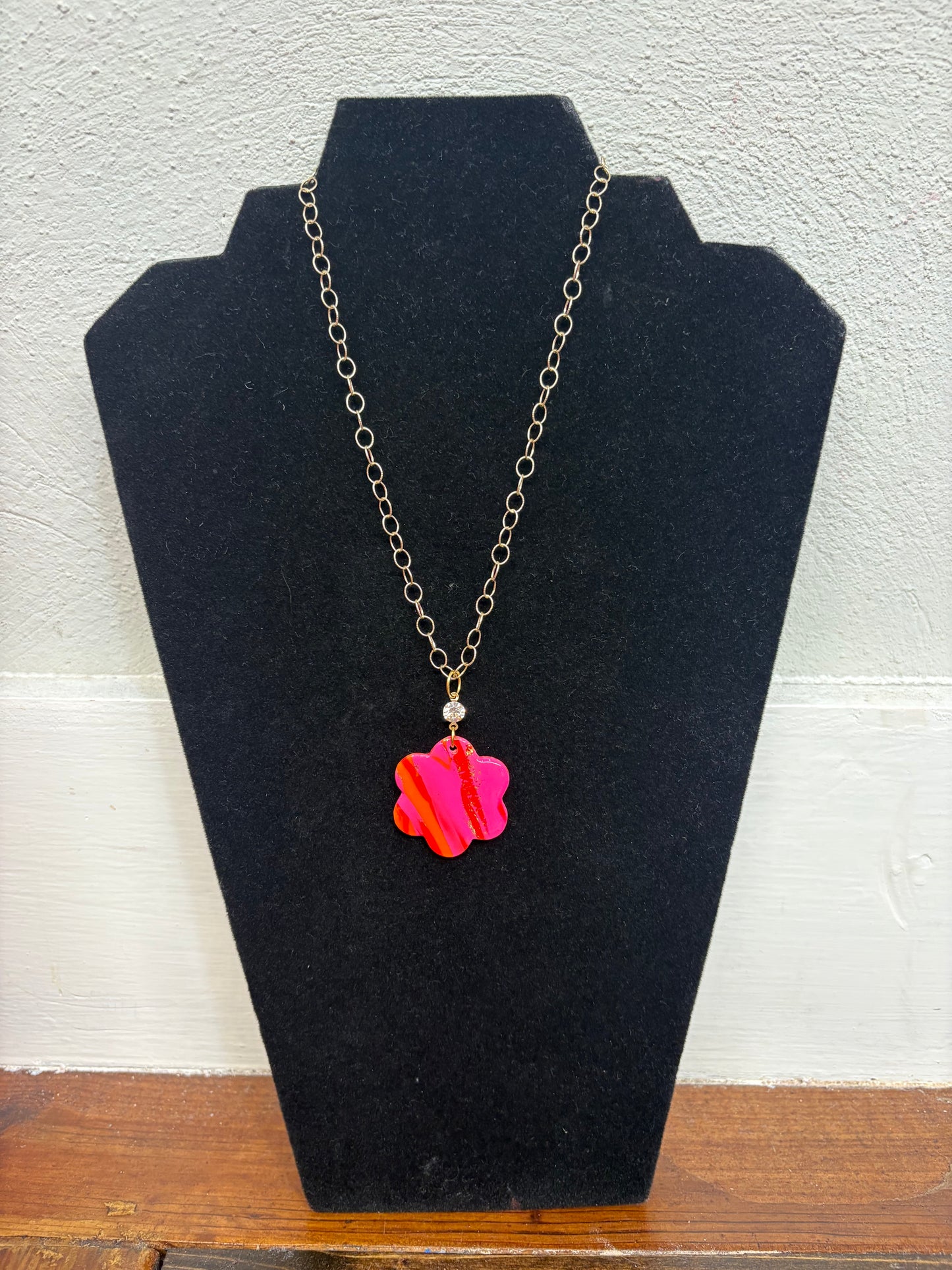 Pink Petal Pop Necklace
