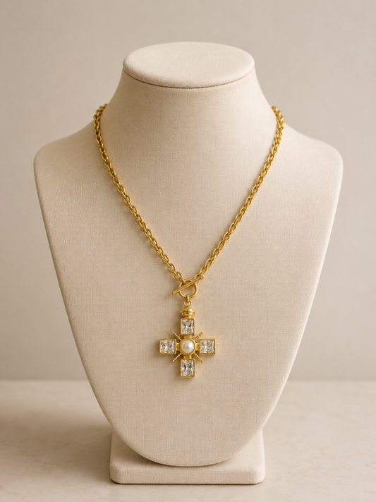 Pearl and Gold Necklace