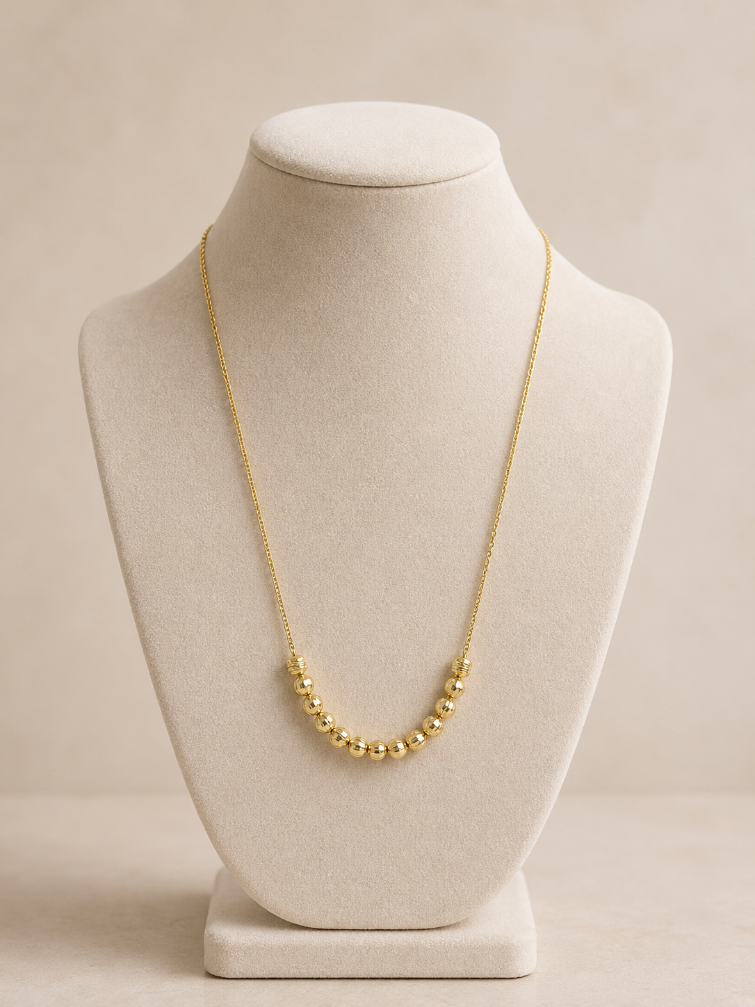 Gold Beaded Necklace