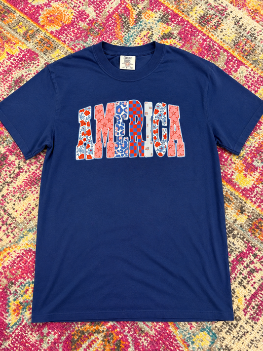 Blue America Tee