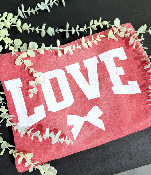 Heathered Red Love Sweatshirt