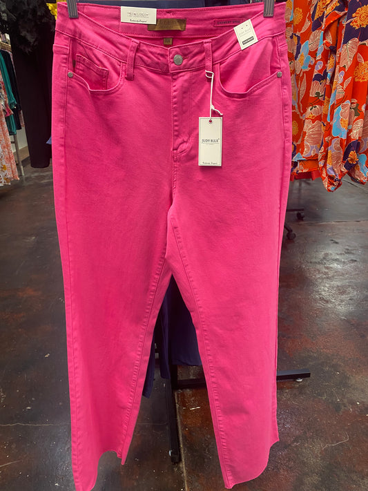 Judy Blue Hot Pink Plus Jeans