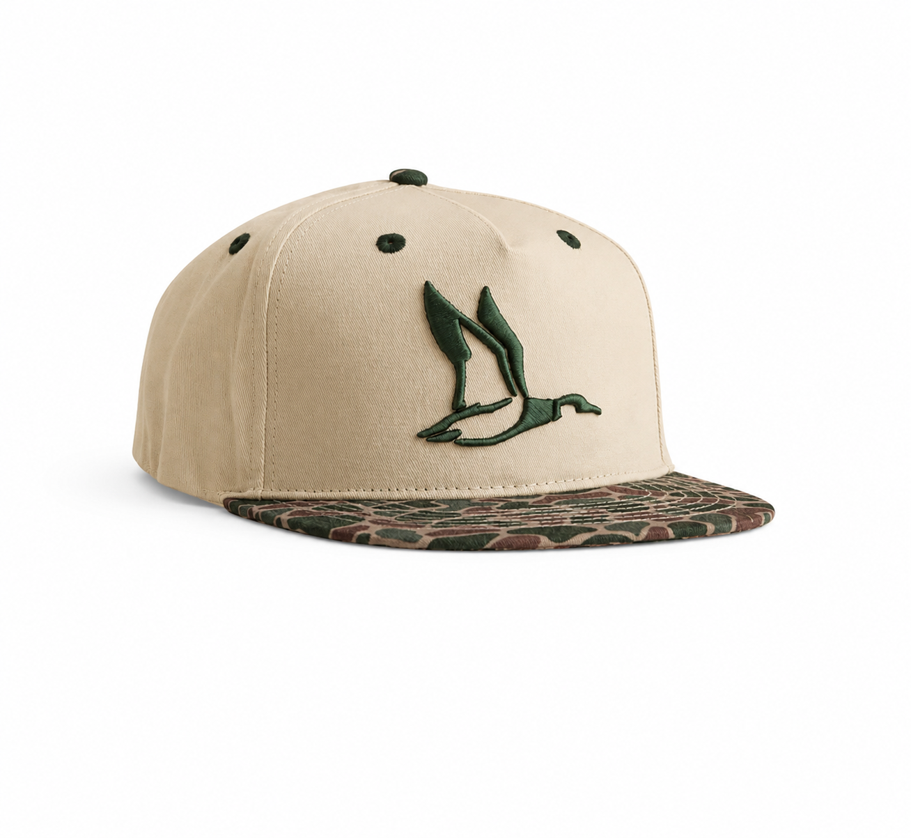 Roost 7 Panel Full Duck Camo Hat