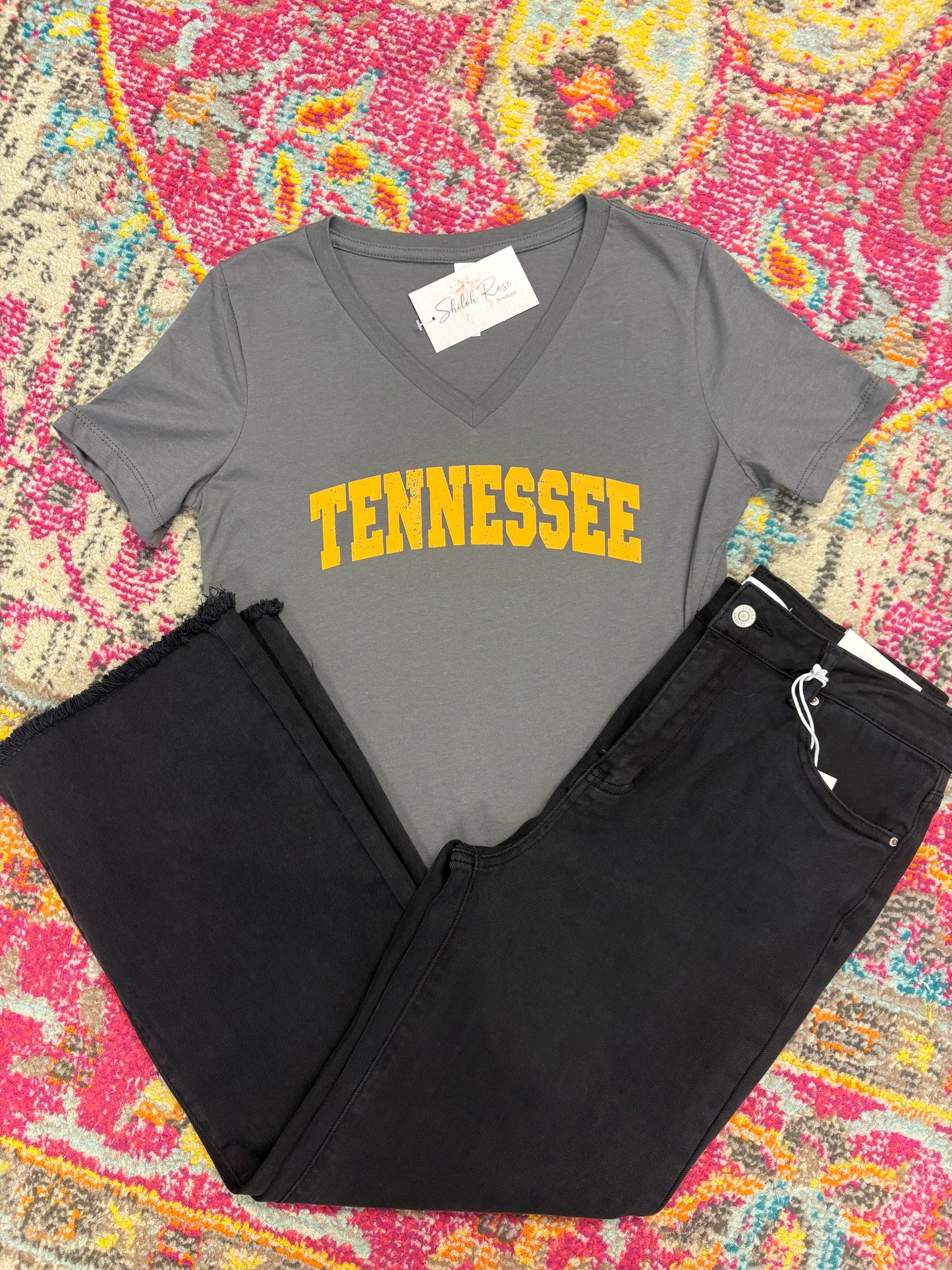 Gray Tennessee V-Neck Tee