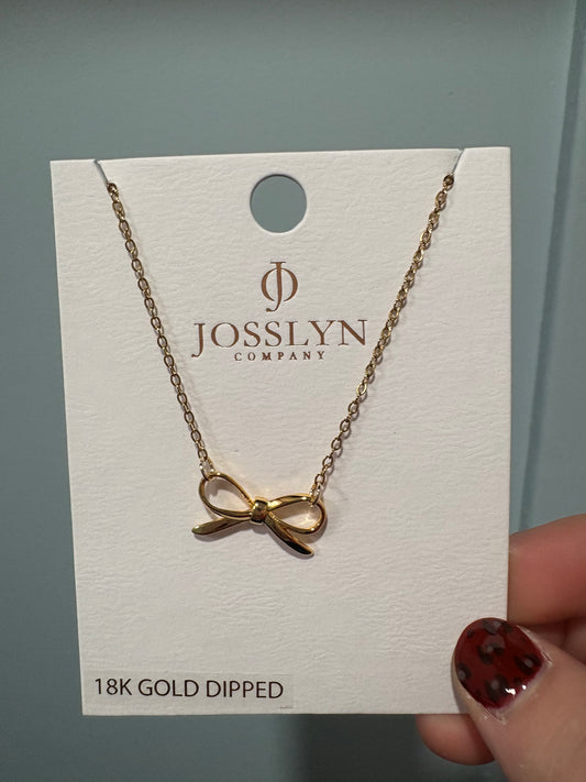 18K Stainless Steel Tanish Free Bow