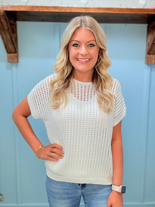 White Knit Sweater