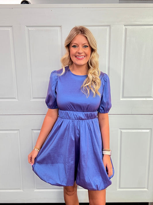 Cobalt Blue Bubble Dress