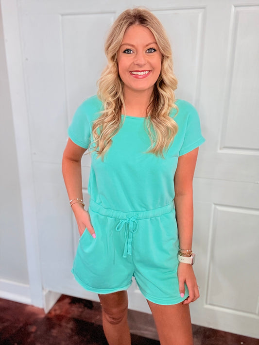 Turquoise Romper