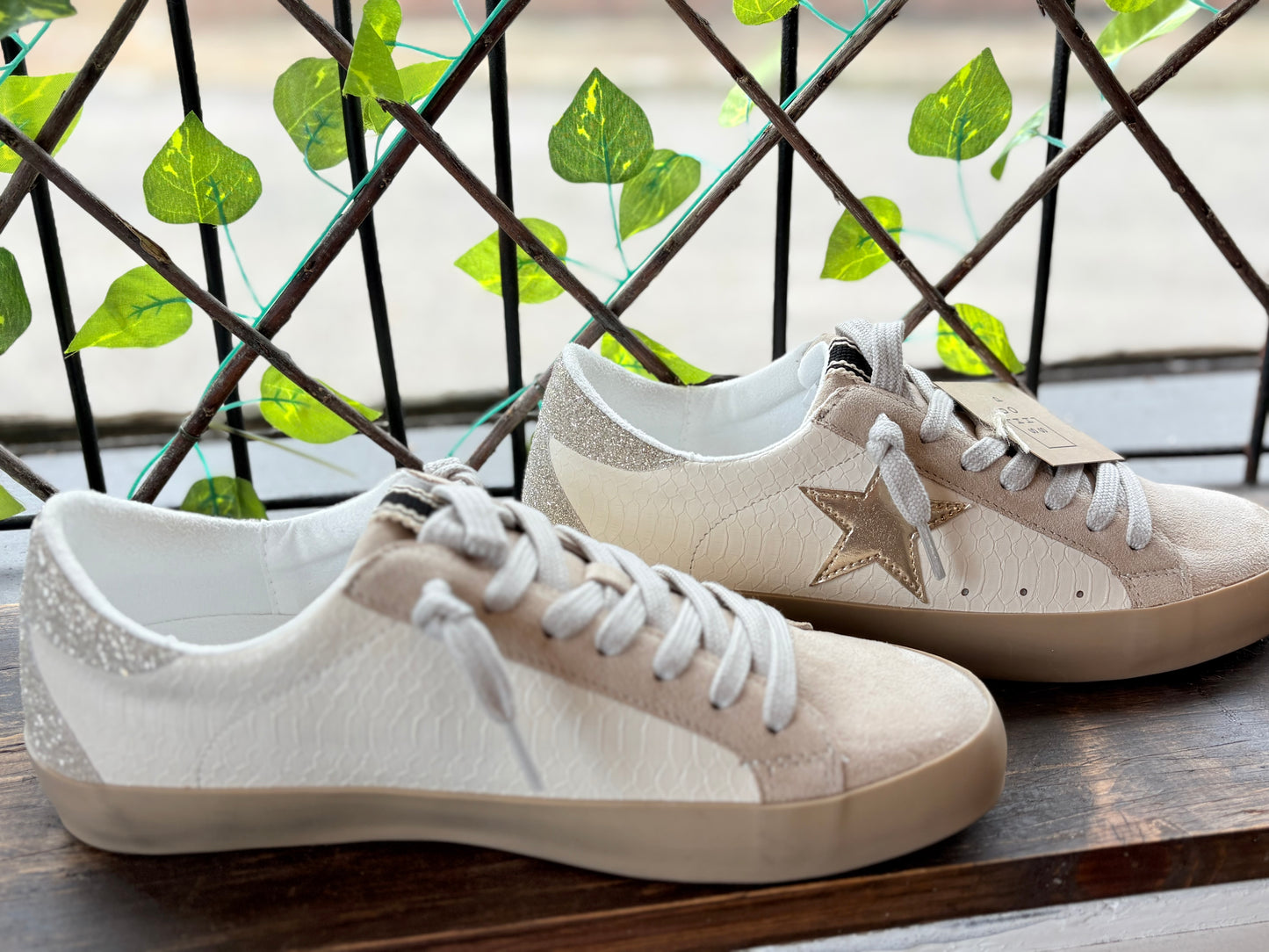 Shu Shop Paula Bone Snake Sneaker