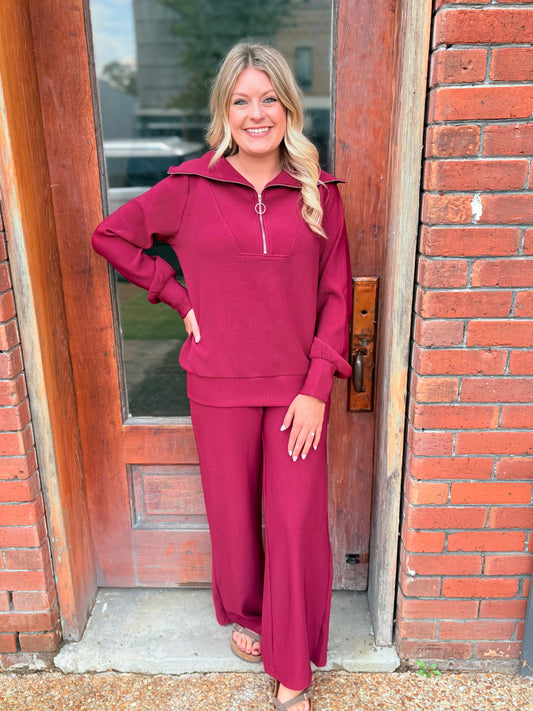 Cabernet Two-Piece Scuba Set