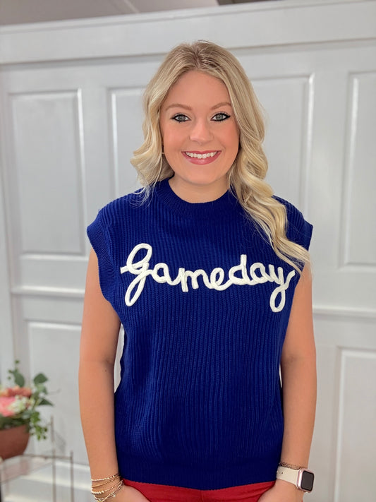 Royal Blue Gameday Sweater