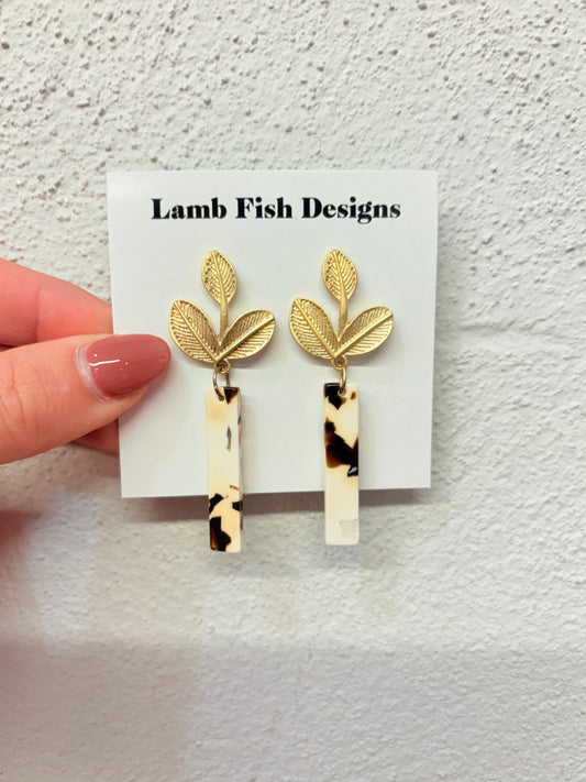 Leopared Stick Earrings